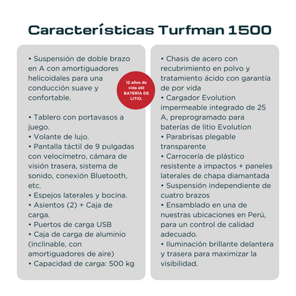 Vehículo Eléctrico Turfman 1500
