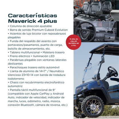 Vehículo Eléctrico Evolution D5 Series Maverick 4 Plus