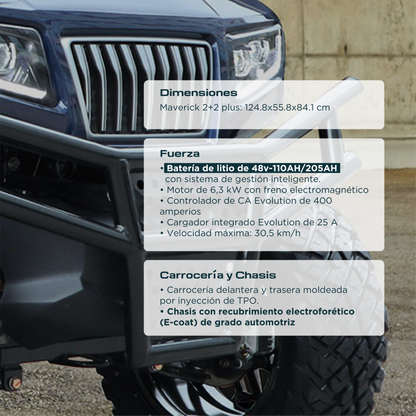 Vehículo Eléctrico Evolution D5 Series Maverick 2+2 Plus