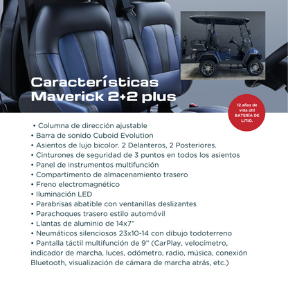 Vehículo Eléctrico Evolution D5 Series Maverick 2+2 Plus